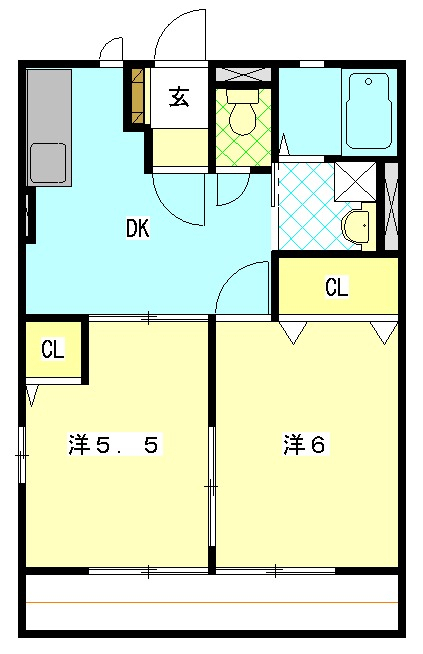 グランドハイツIIの間取り