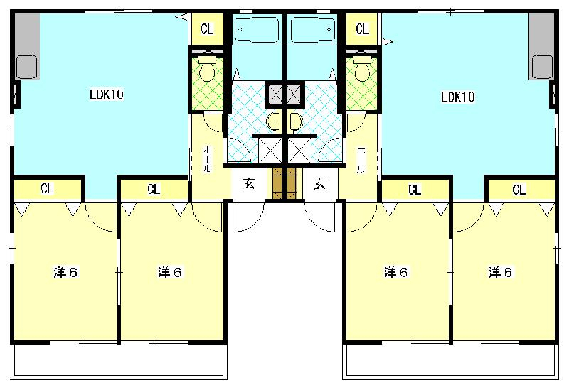 グランドール柳Aの間取り