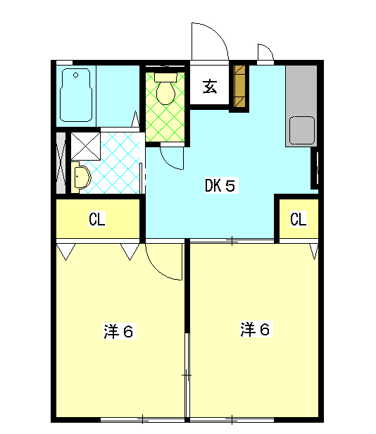 ベルハイムAの間取り