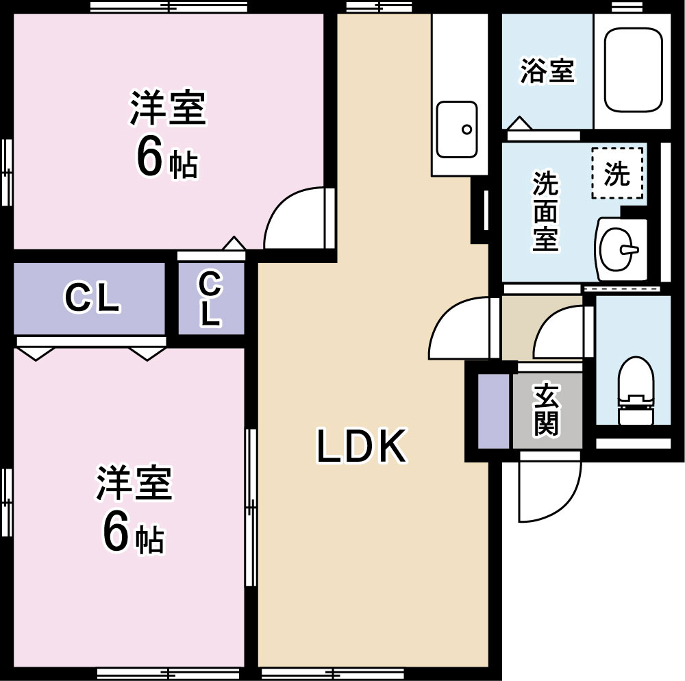コーポ南Ⅱの間取り