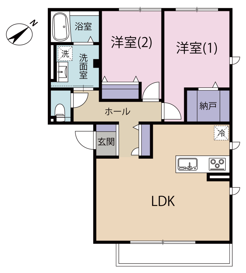 Grand　Hill　清水　Ⅰの間取り