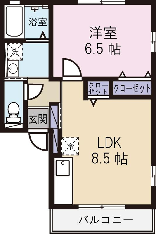 アクティブシティーCの間取り