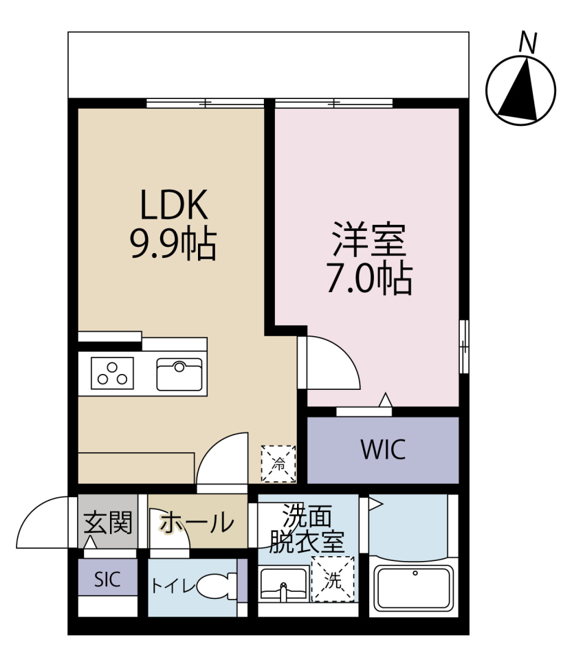 Komorebi Garden中田本町Dの間取り