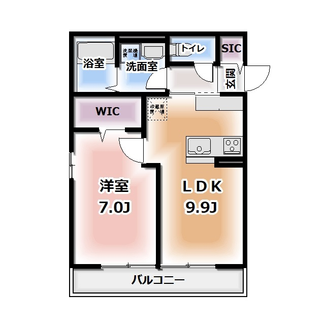仮称HEIMMAISON中田本町Cの間取り