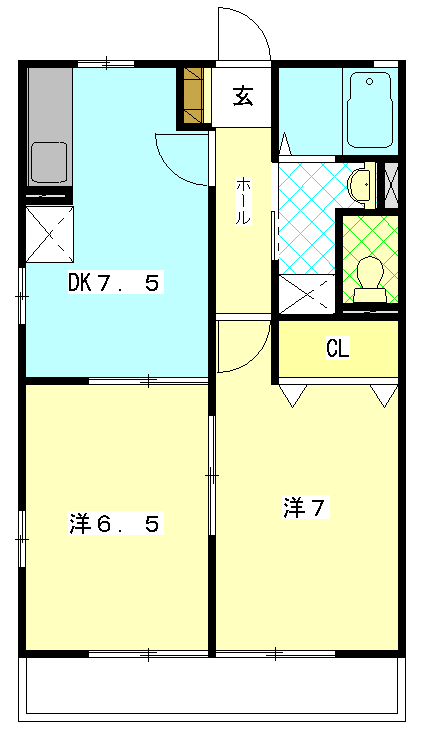 クレール葵の間取り