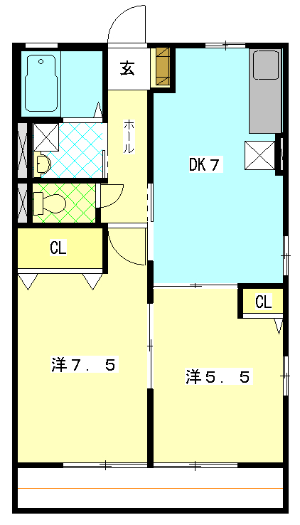 フローラIIの間取り