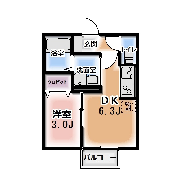セジュール小黒の間取り