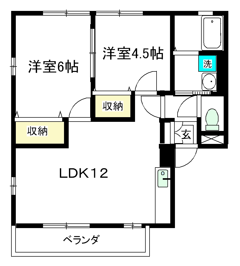 シャルムWの間取り