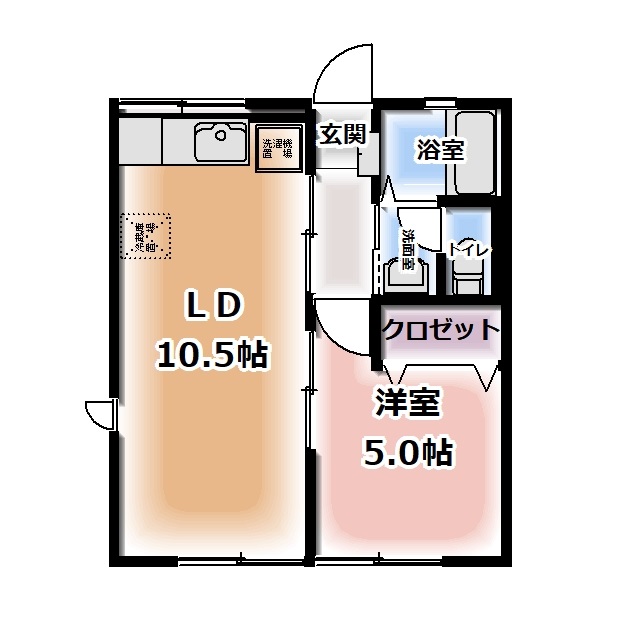 ハーモニー沓谷の間取り