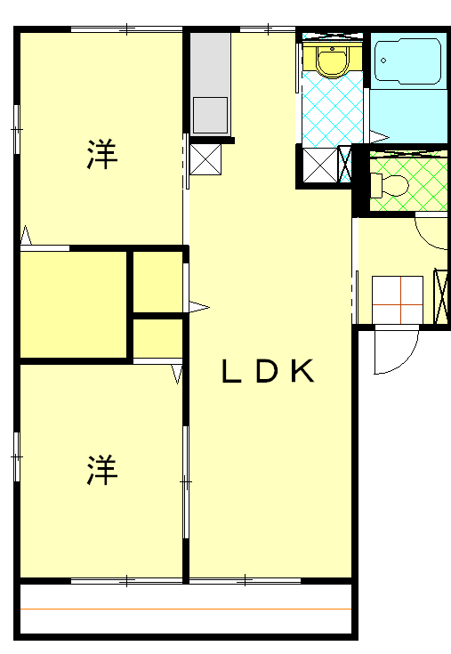 エヴァーグリーンの間取り