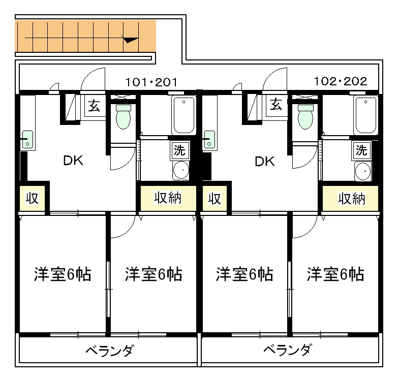 ドラゴンズBの間取り