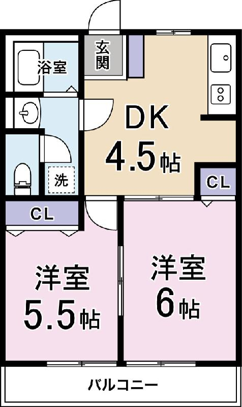 ファミールJの間取り