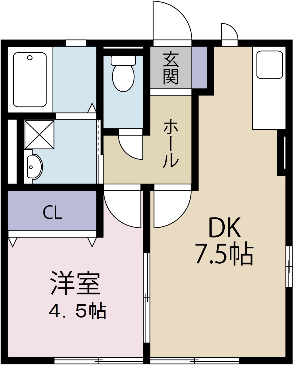 コーポ南Iの間取り