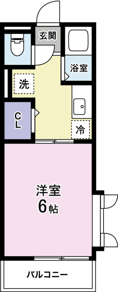 コーポタカダAの間取り