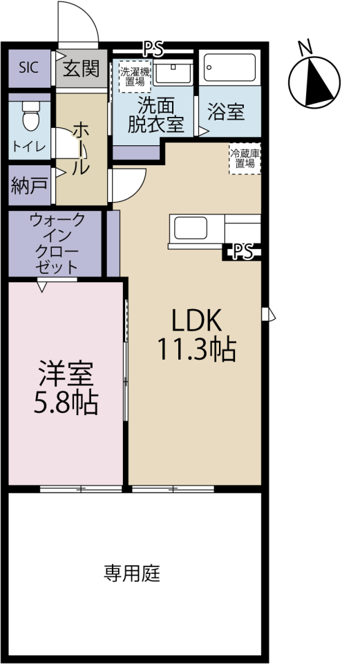 aruROOM高林の間取り