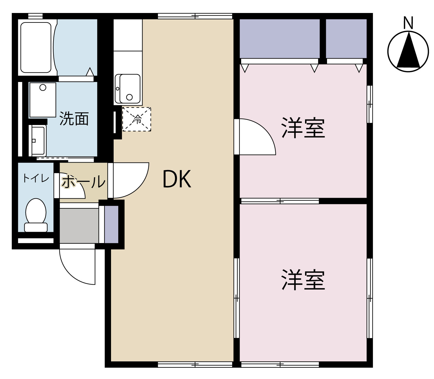 エスポワールNの間取り