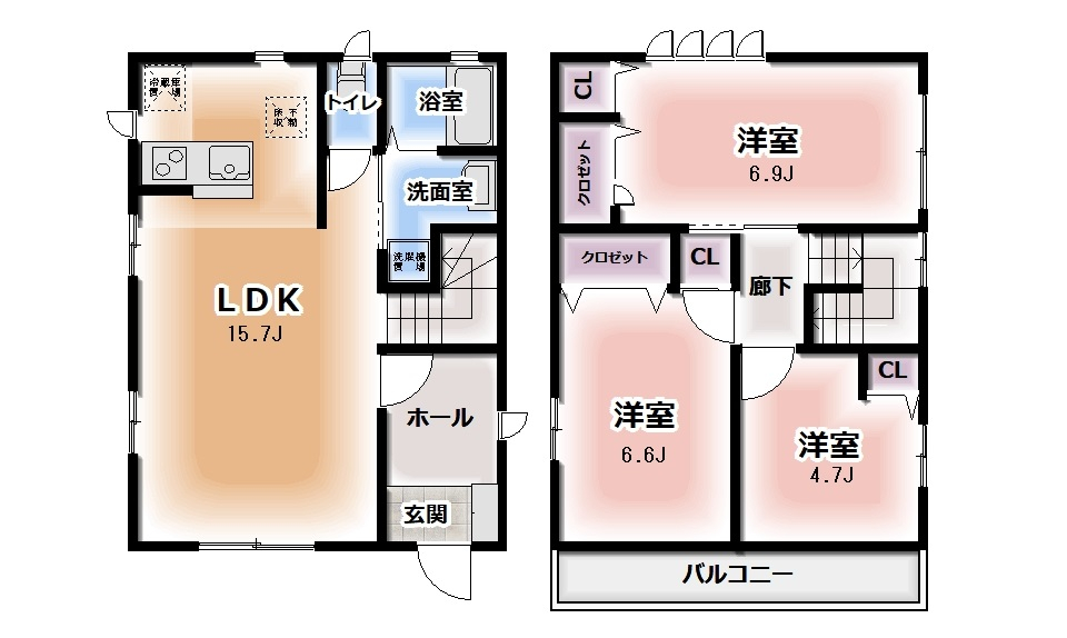 北安東5丁目戸建の間取り