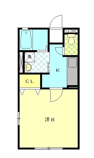 クレール塚本の間取り
