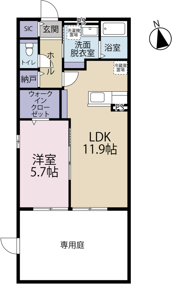 aruROOM高林の間取り