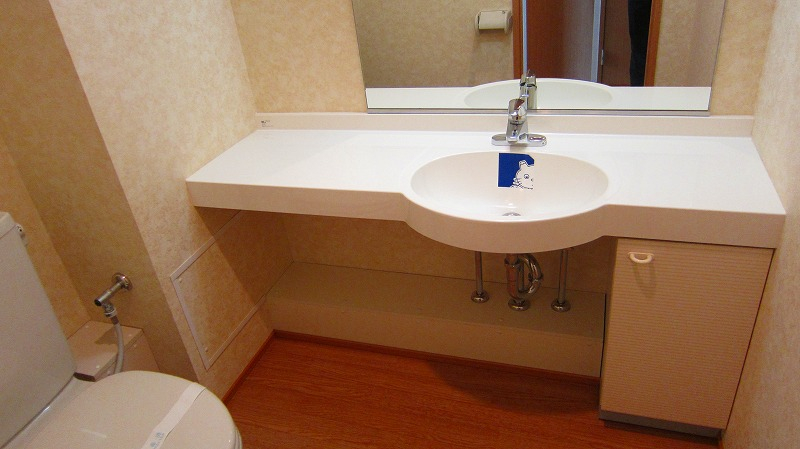 さつき荘の洗面所