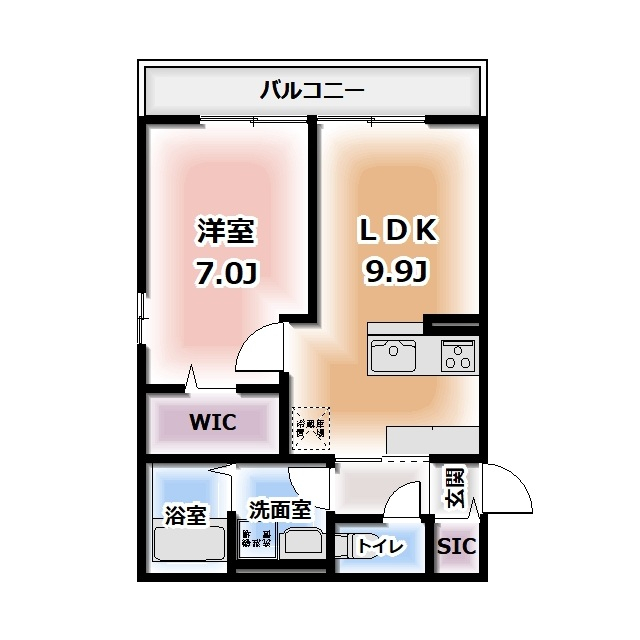 Komorebi Garden中田本町Dの間取り