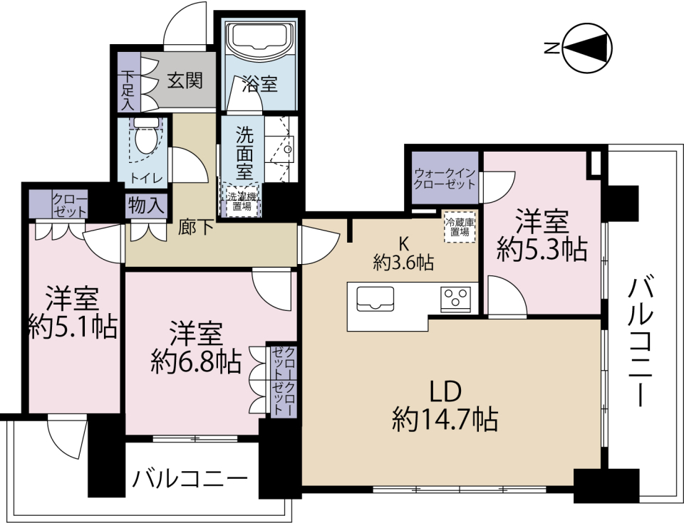 プレミスト浜松中央タワーの間取り