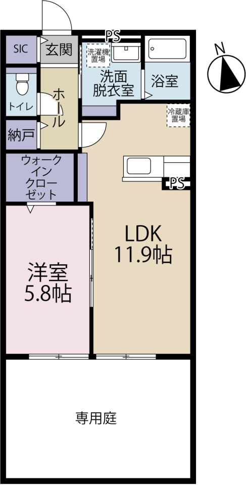 aruROOM高林の間取り