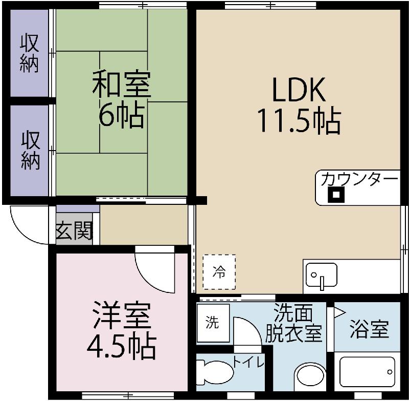 ソファレ土屋Aの間取り