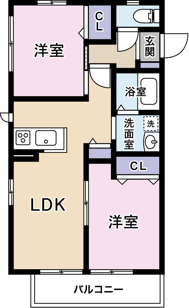みくりやハイツの間取り