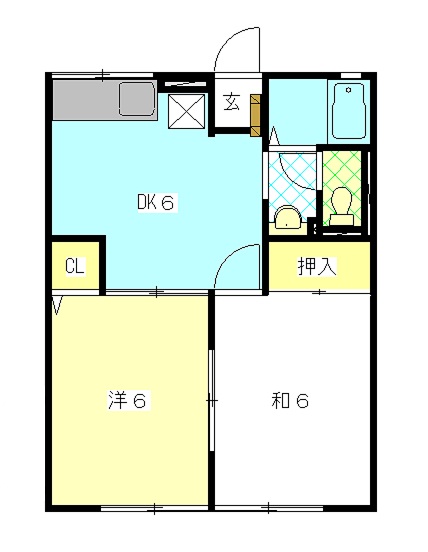 パレスエンドウAの間取り