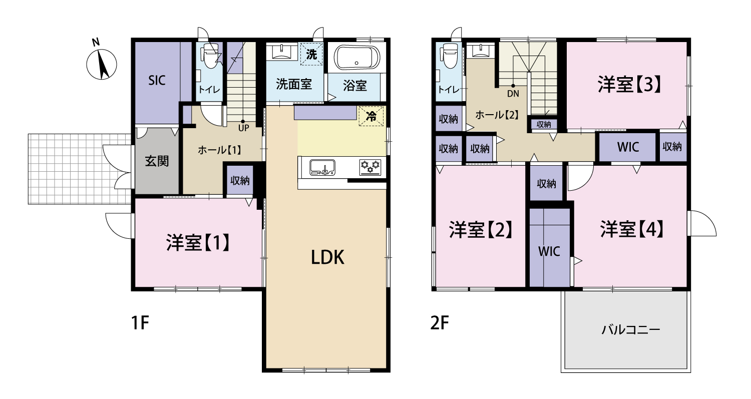 明ケ島戸建ての間取り