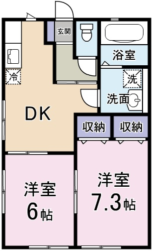 メゾン富士見の間取り