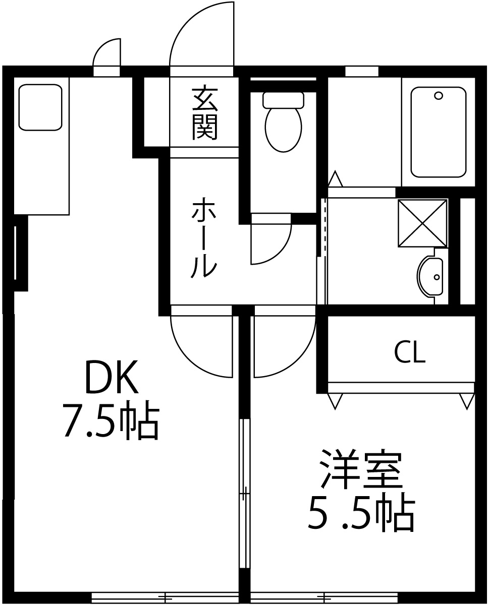 コーポ南Iの間取り