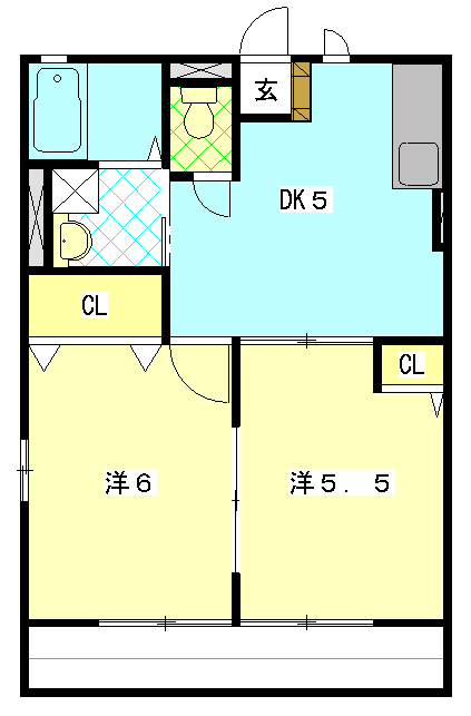 しなのハイツの間取り