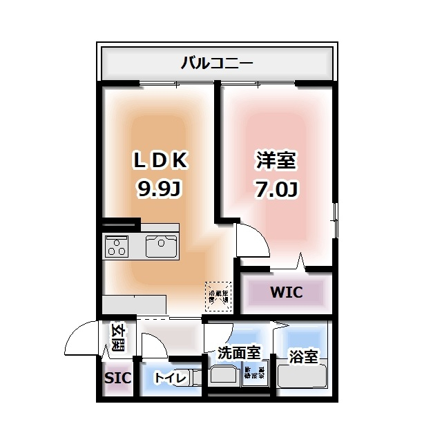 Komorebi Garden中田本町Dの間取り
