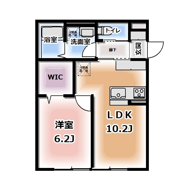 仮称HEIMMAISON中田本町Bの間取り