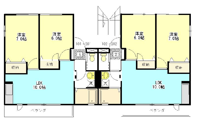 ファミール狐ヶ崎の間取り