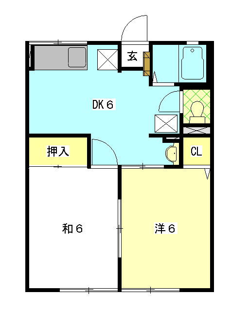 コーポ敷根の間取り