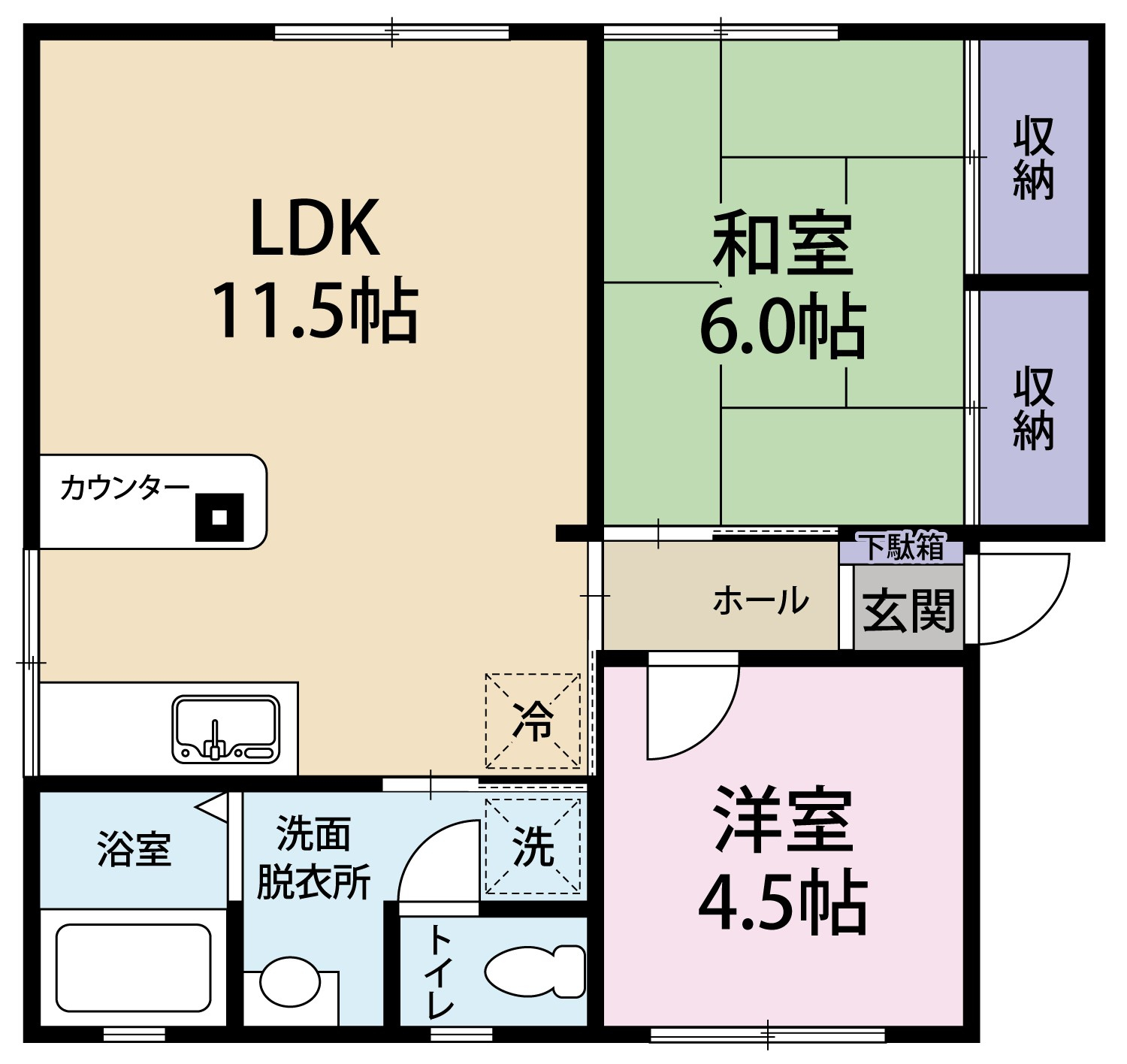 ソファレ土屋Aの間取り