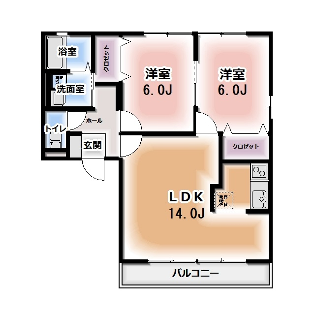 CREA OHIWAの間取り