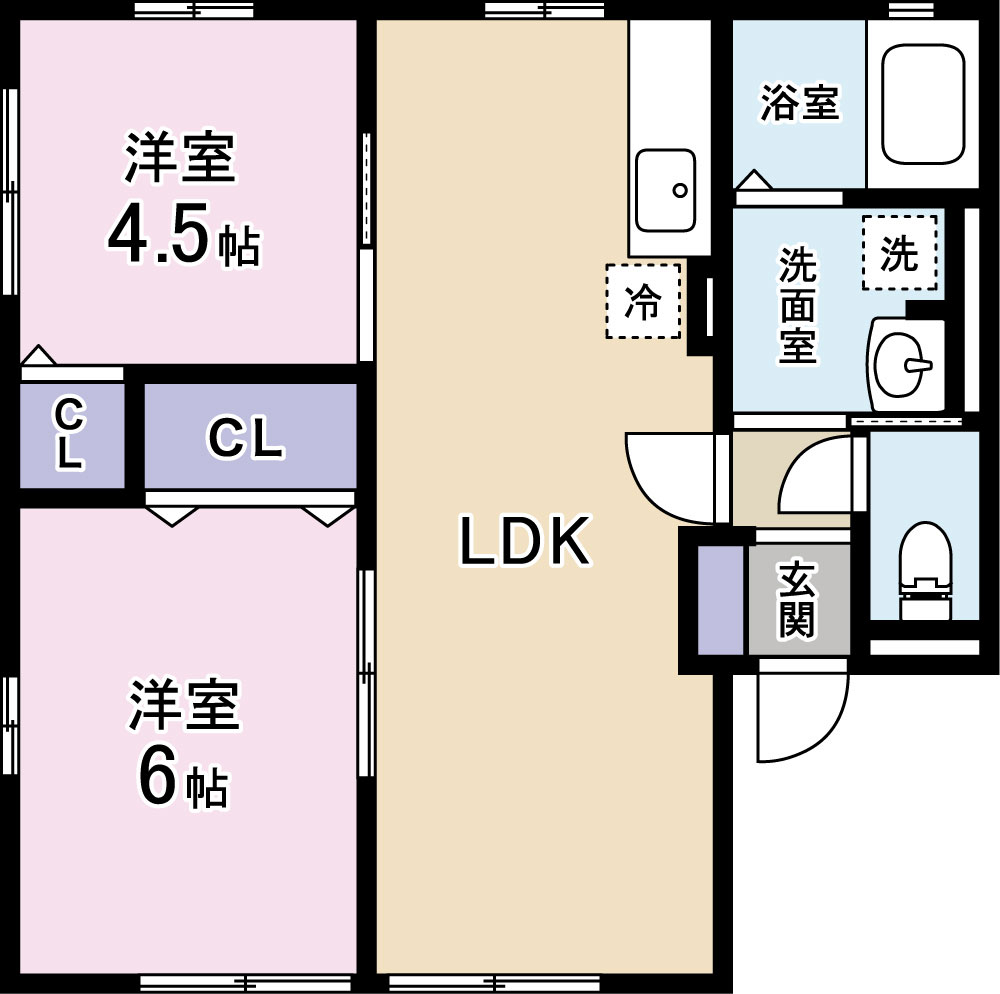 マーガレットの間取り