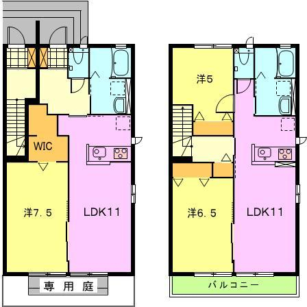 グランディールDの間取り
