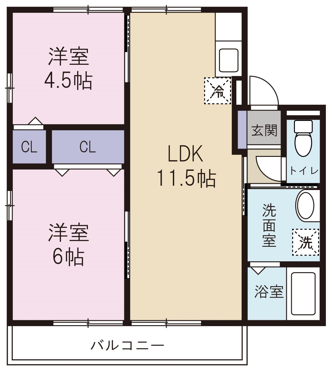 フォレストヒルズの間取り