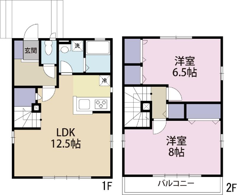 サンハイムBの間取り