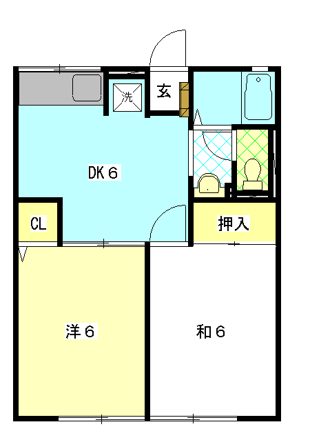 コーポ松本の間取り