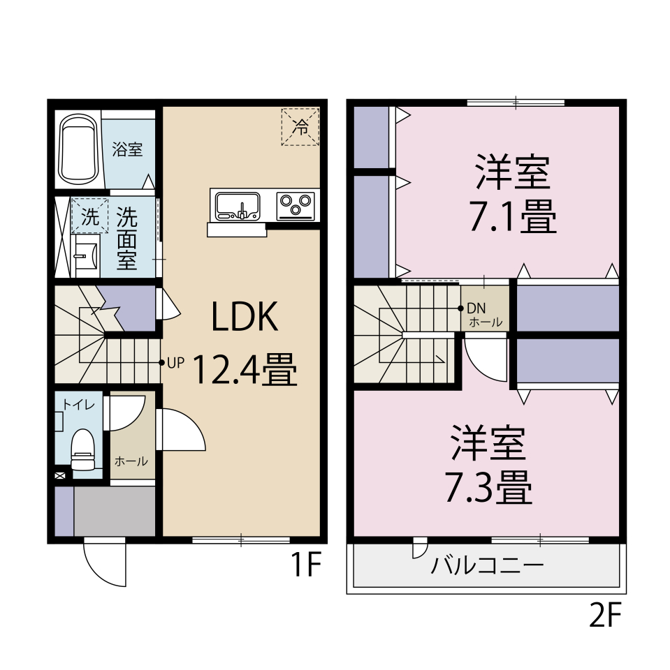 La Beluce 中島の間取り