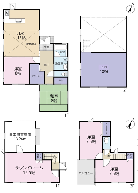 高柳戸建の間取り