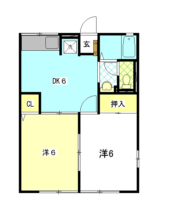 ソルパティオ下水掛Aの間取り