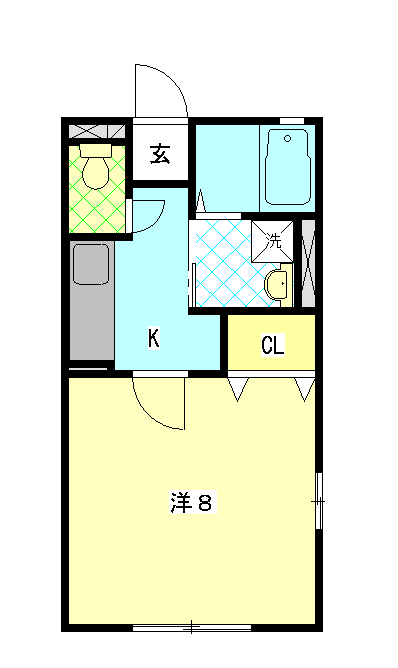 クレール塚本の間取り