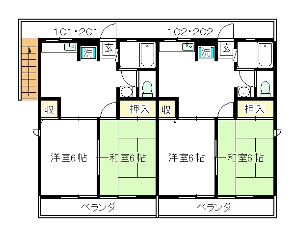 パシフィックの間取り